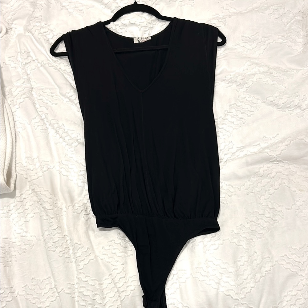 Free people soft v neck body suit